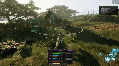 The Isle aimbot and aim assistance options gameplay screenshot